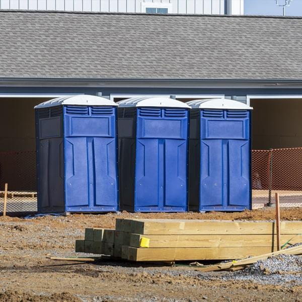 Heavy-duty construction site porta potty in Jefferson City, Missouri