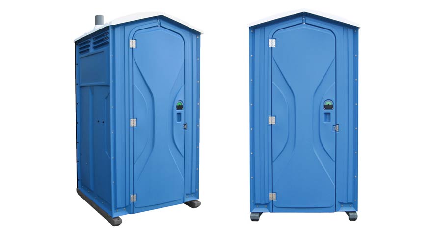 Long-term porta potty units on site in Jefferson City, Missouri